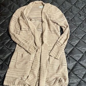 Tan Knit Cardigan